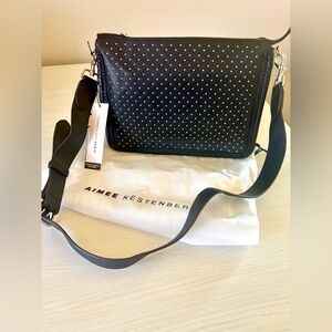Aimee Kestenberg Black Large Famous Studded Crossbody
